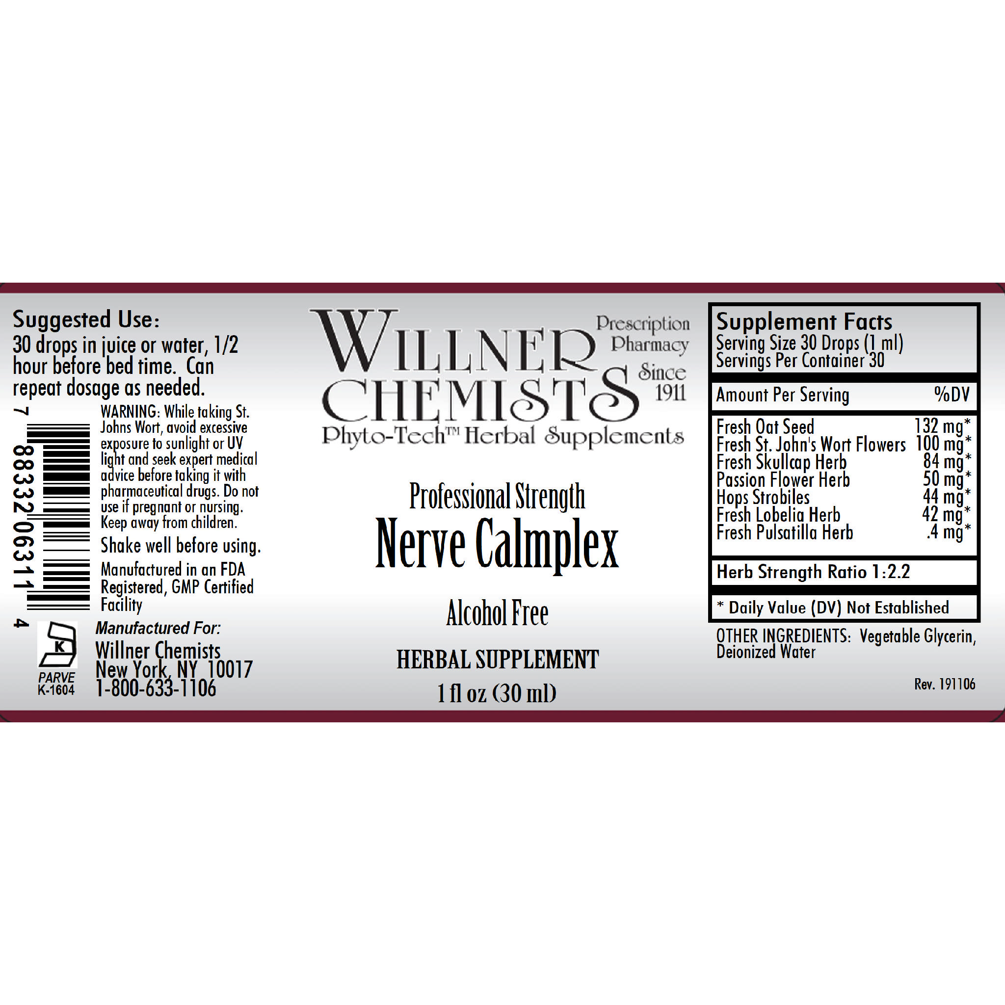 Willner Phyto Tech - Nerve Calmplex Af