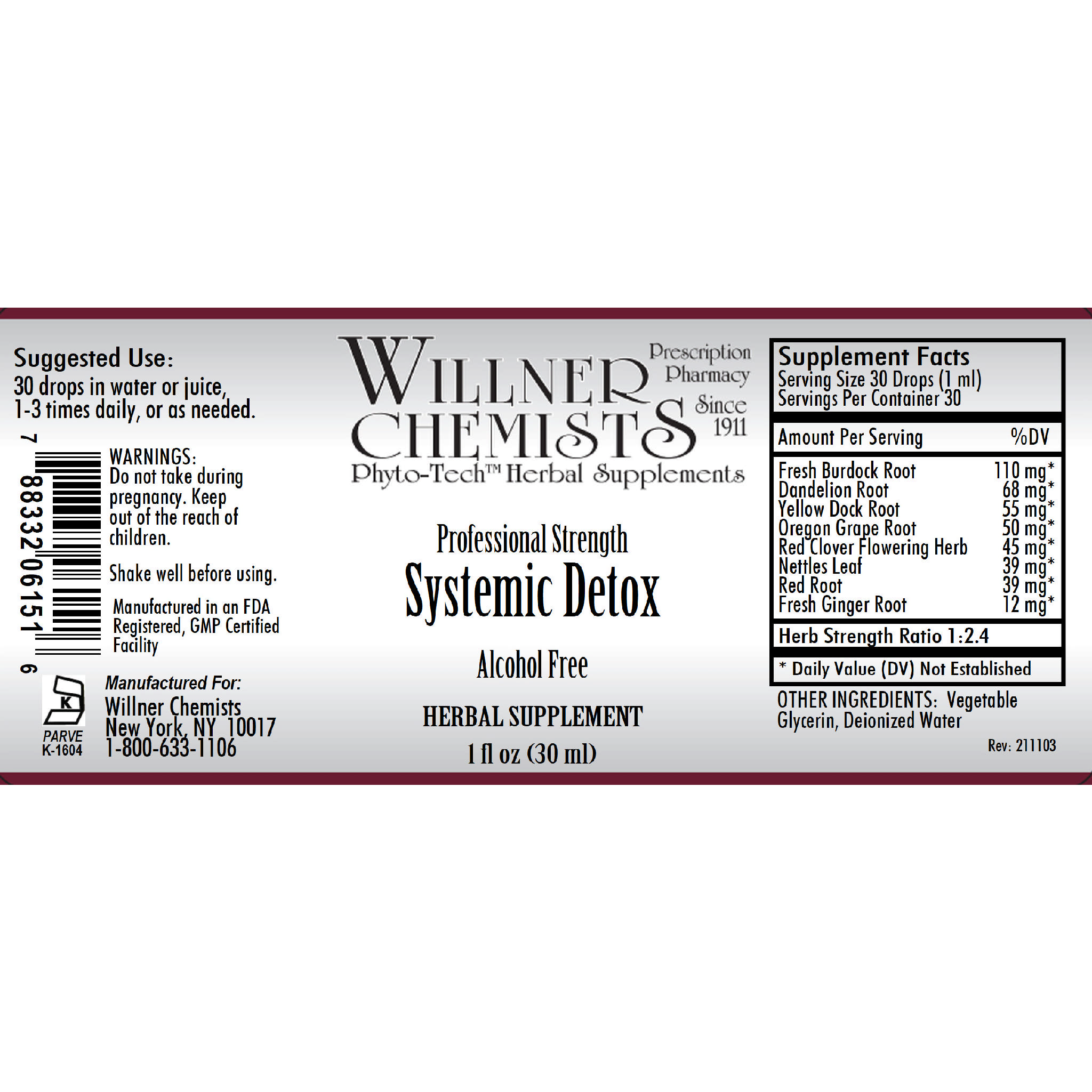 Willner Phyto Tech - Systemic Detox Af