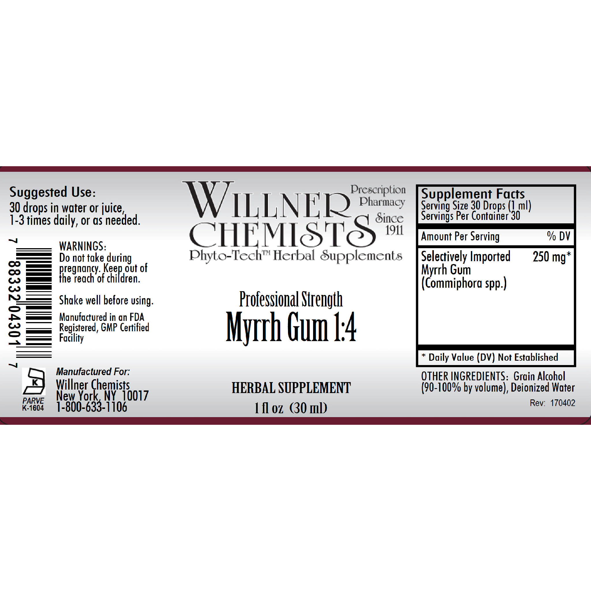 Willner Phyto Tech - Myrrh Gum 1:4