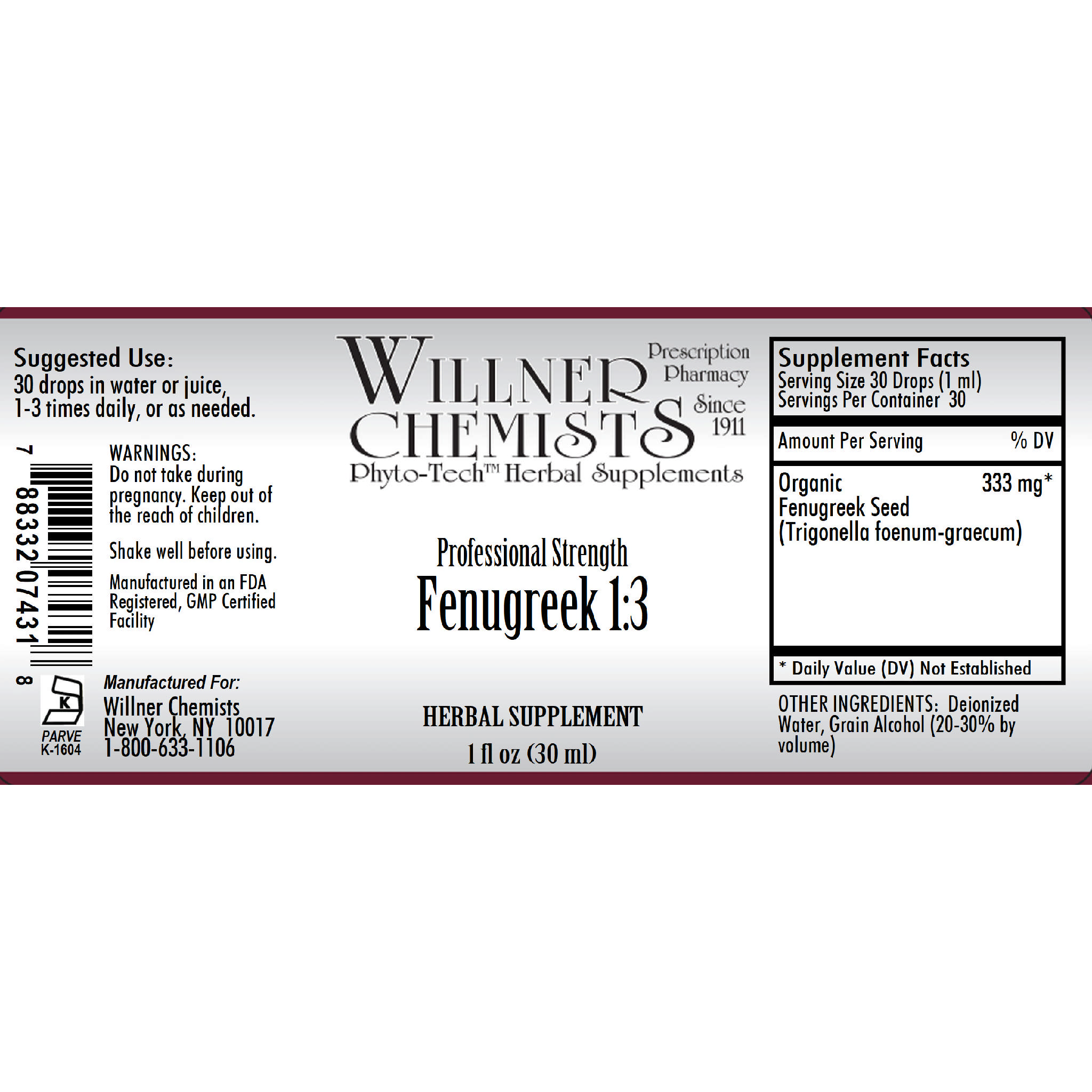 Willner Phyto Tech - Fenugreek 1:3