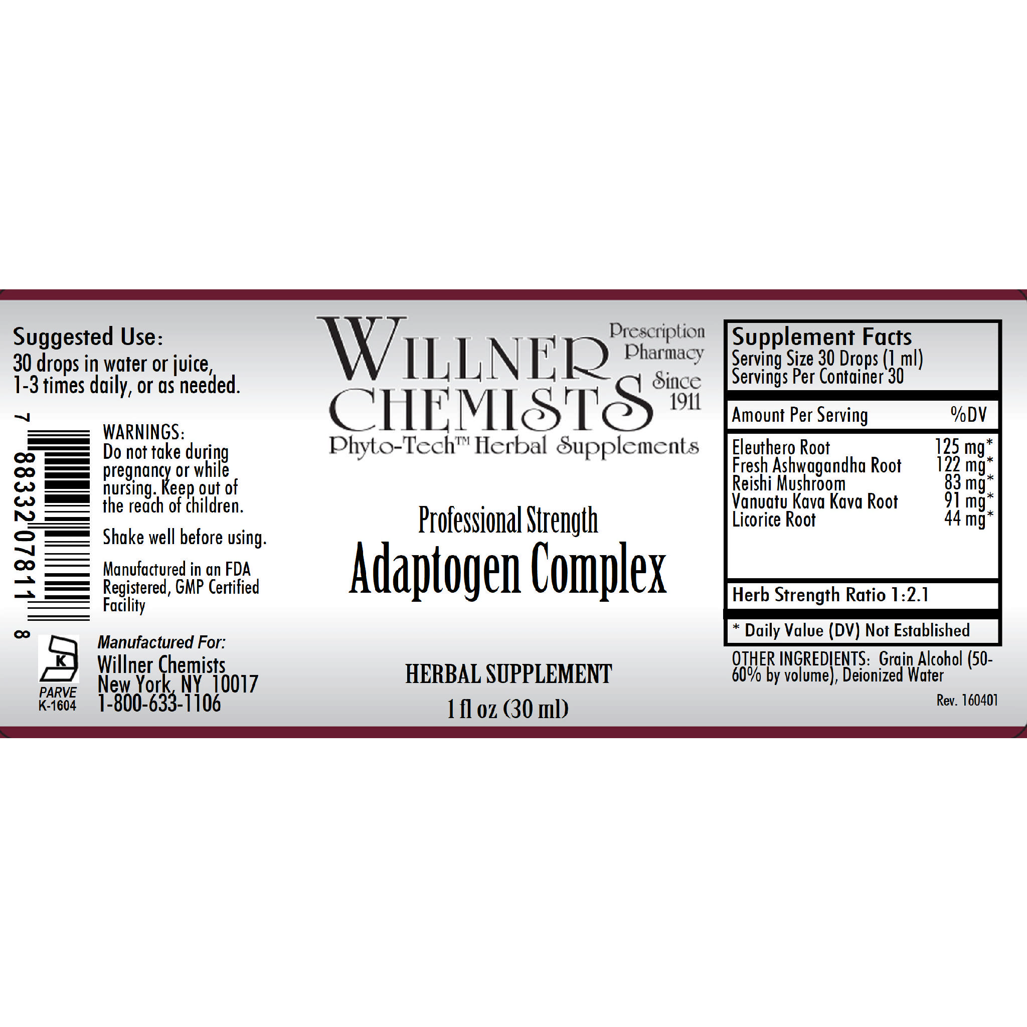 Willner Phyto Tech - Adaptogen Complex Reishi Eleut