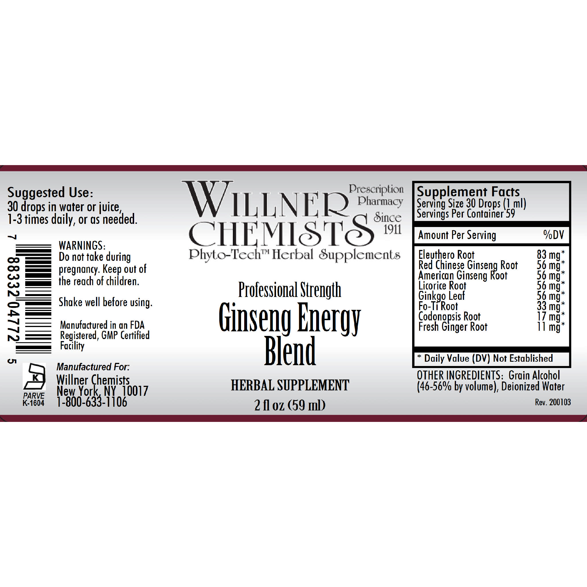 Willner Phyto Tech - Ginseng Energy Blend