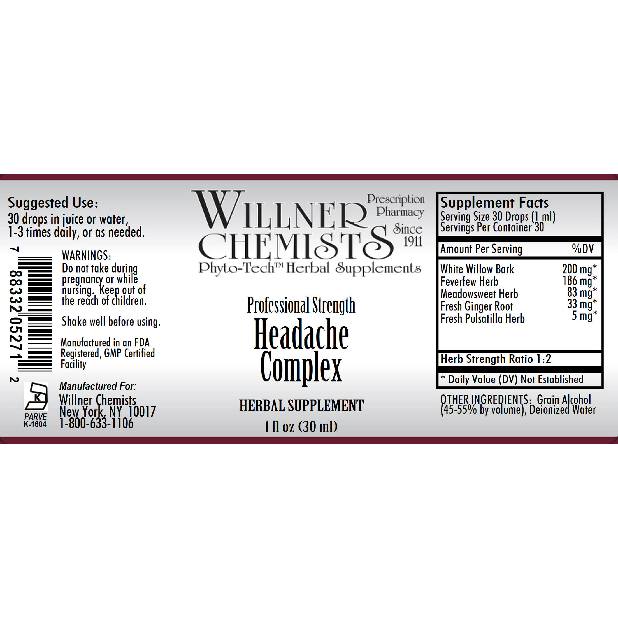 Willner Phyto Tech - Headache Complex