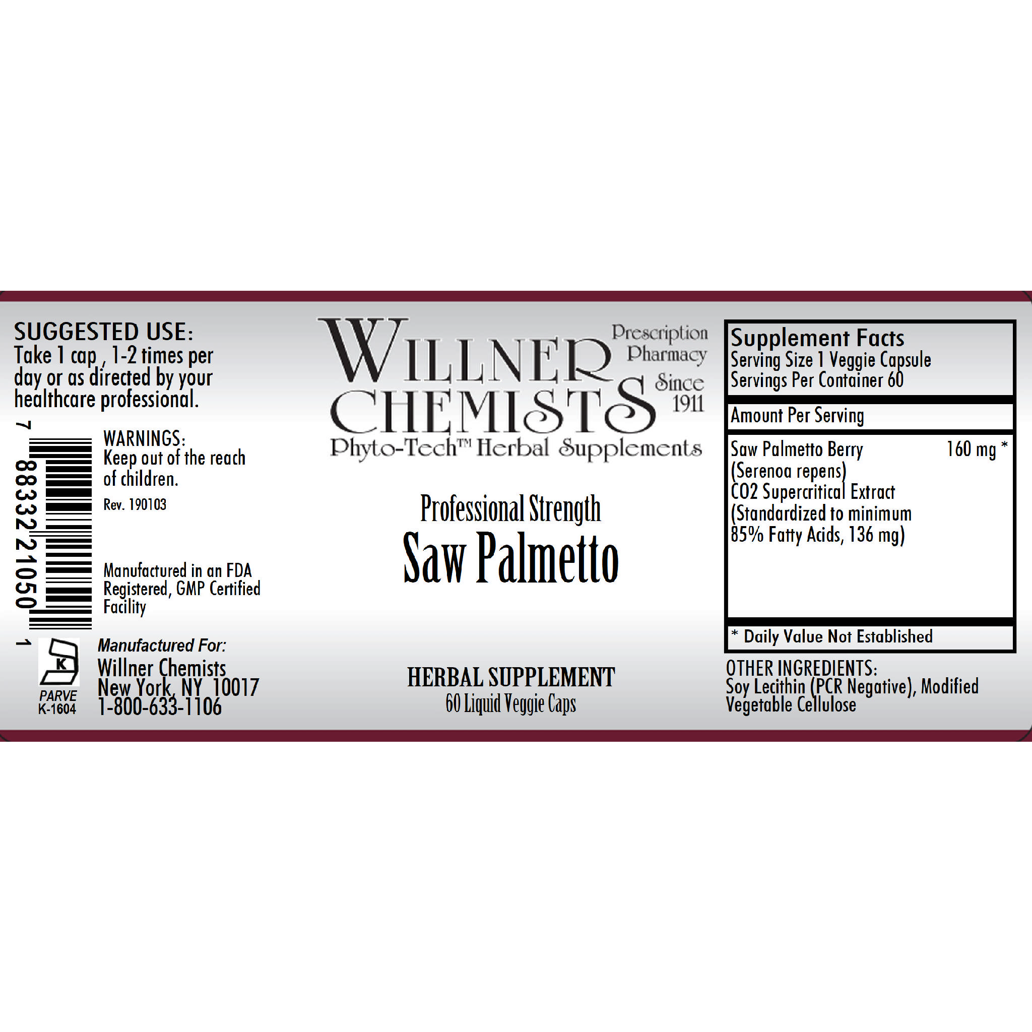 Willner Phyto Tech - Saw Palmetto Lvcap