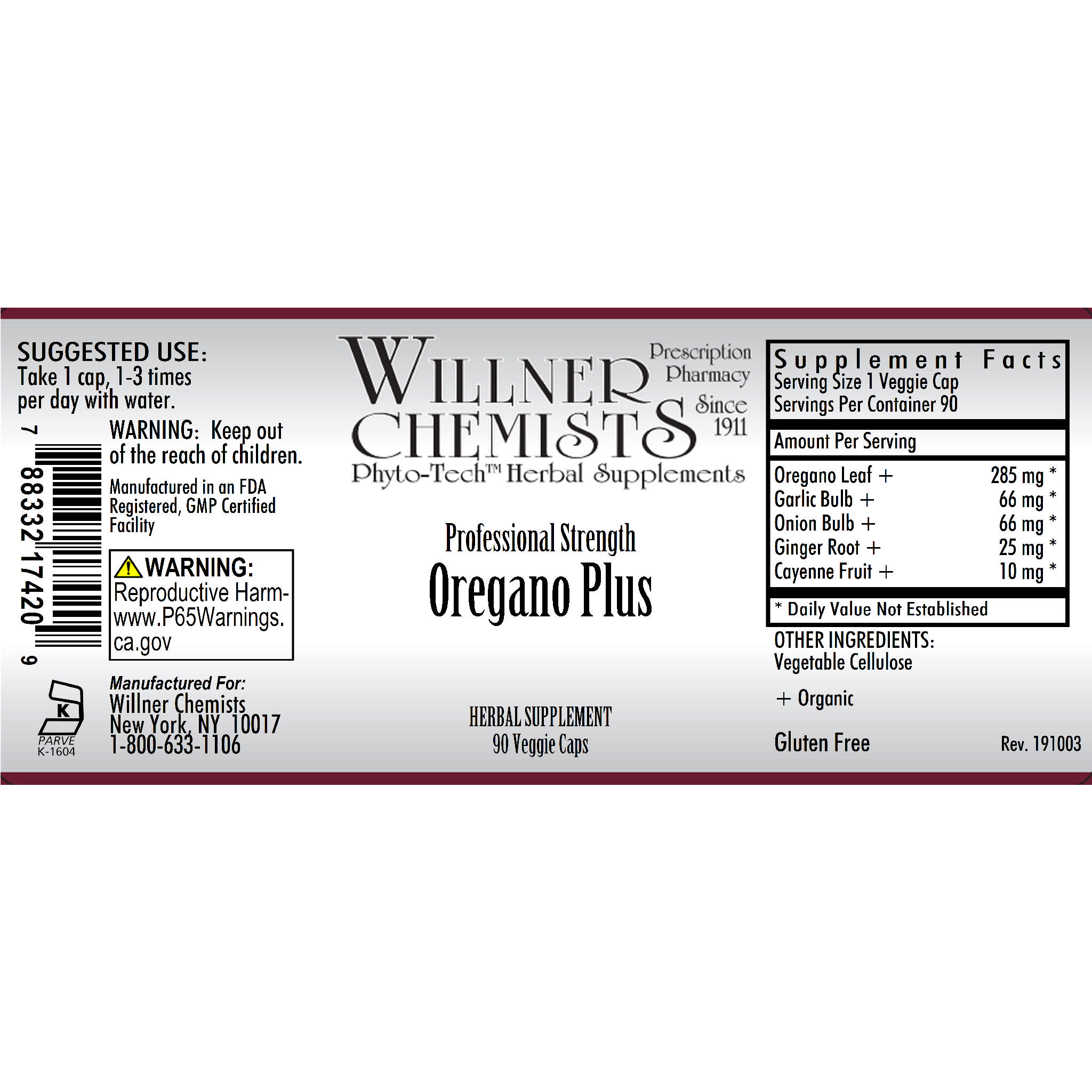 Willner Phyto Tech - Oregano Plus vCap