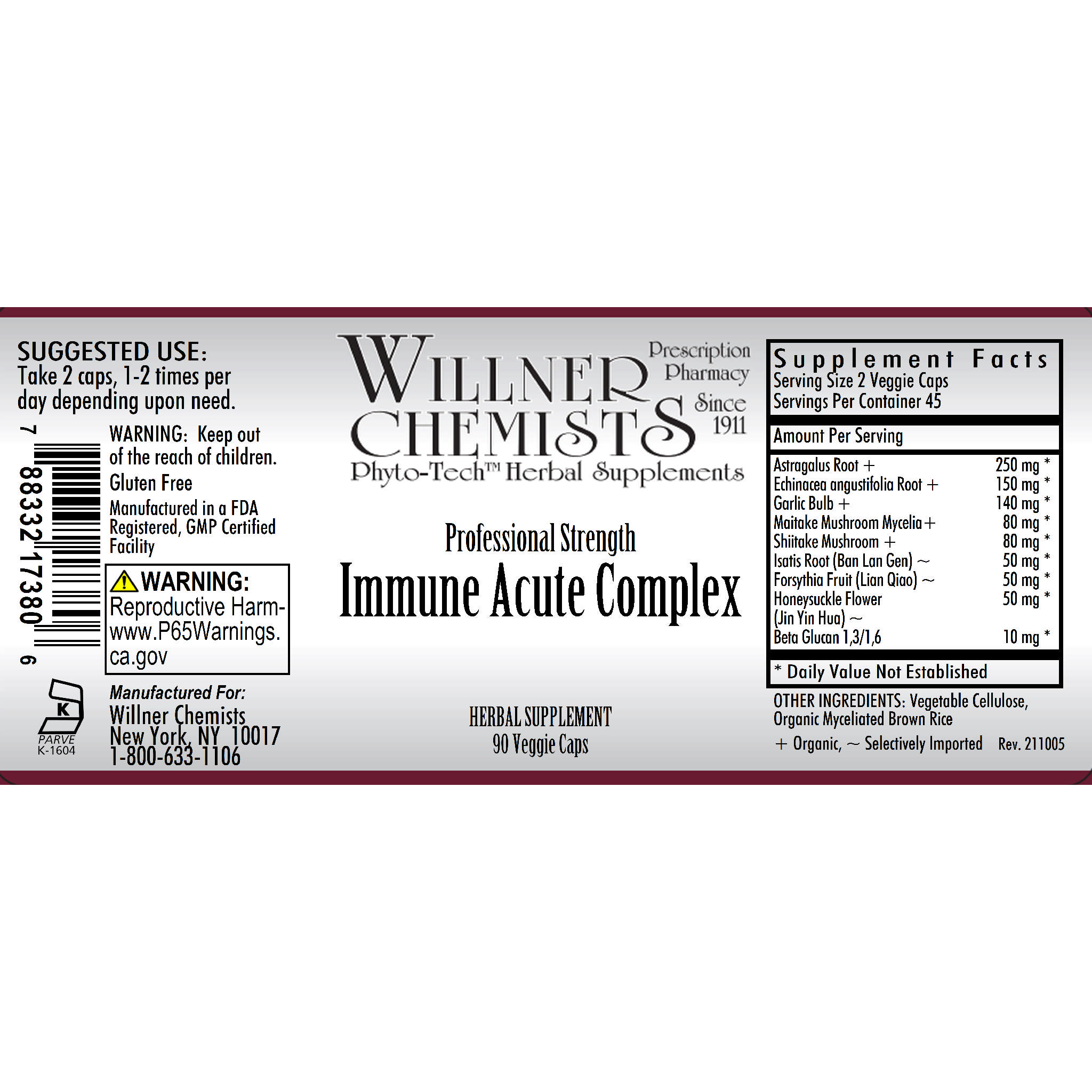 Willner Phyto Tech - Immune Acute Cmp vCap