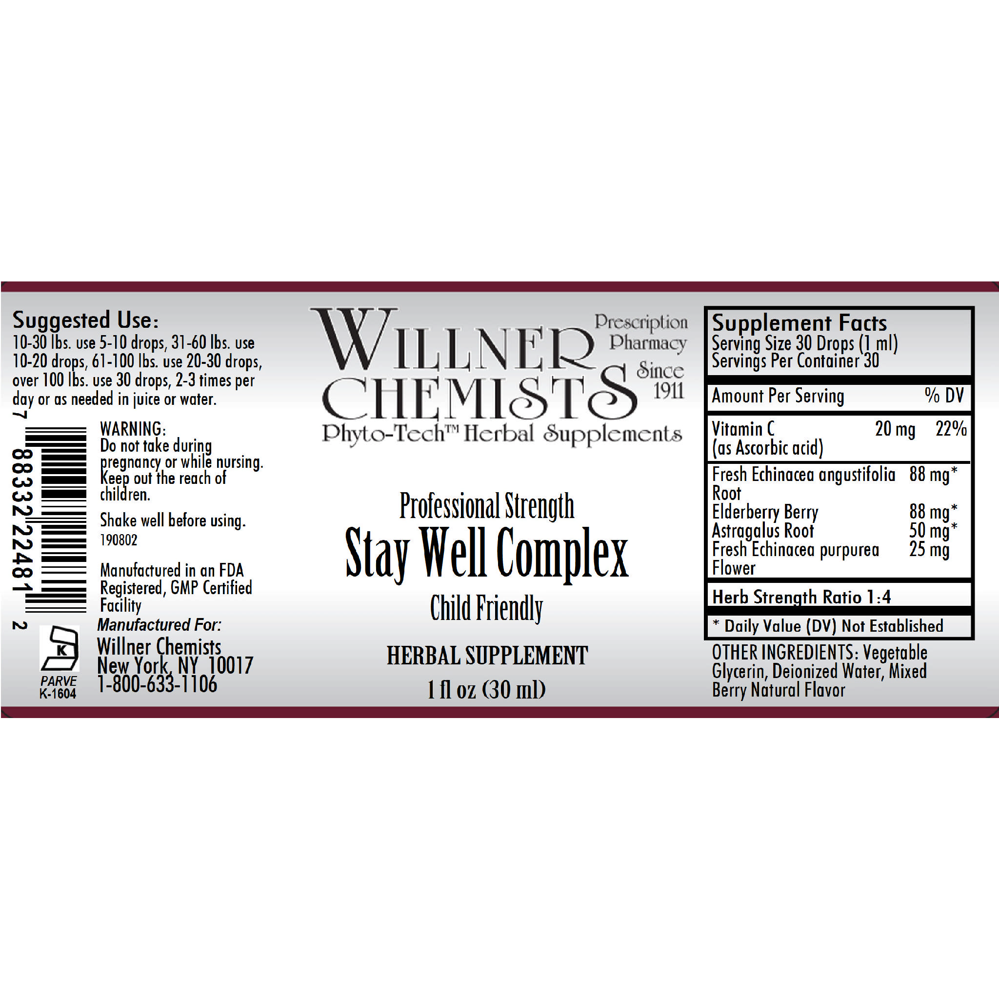 Willner Phyto Tech - Stay Well Cmp Child-New Form