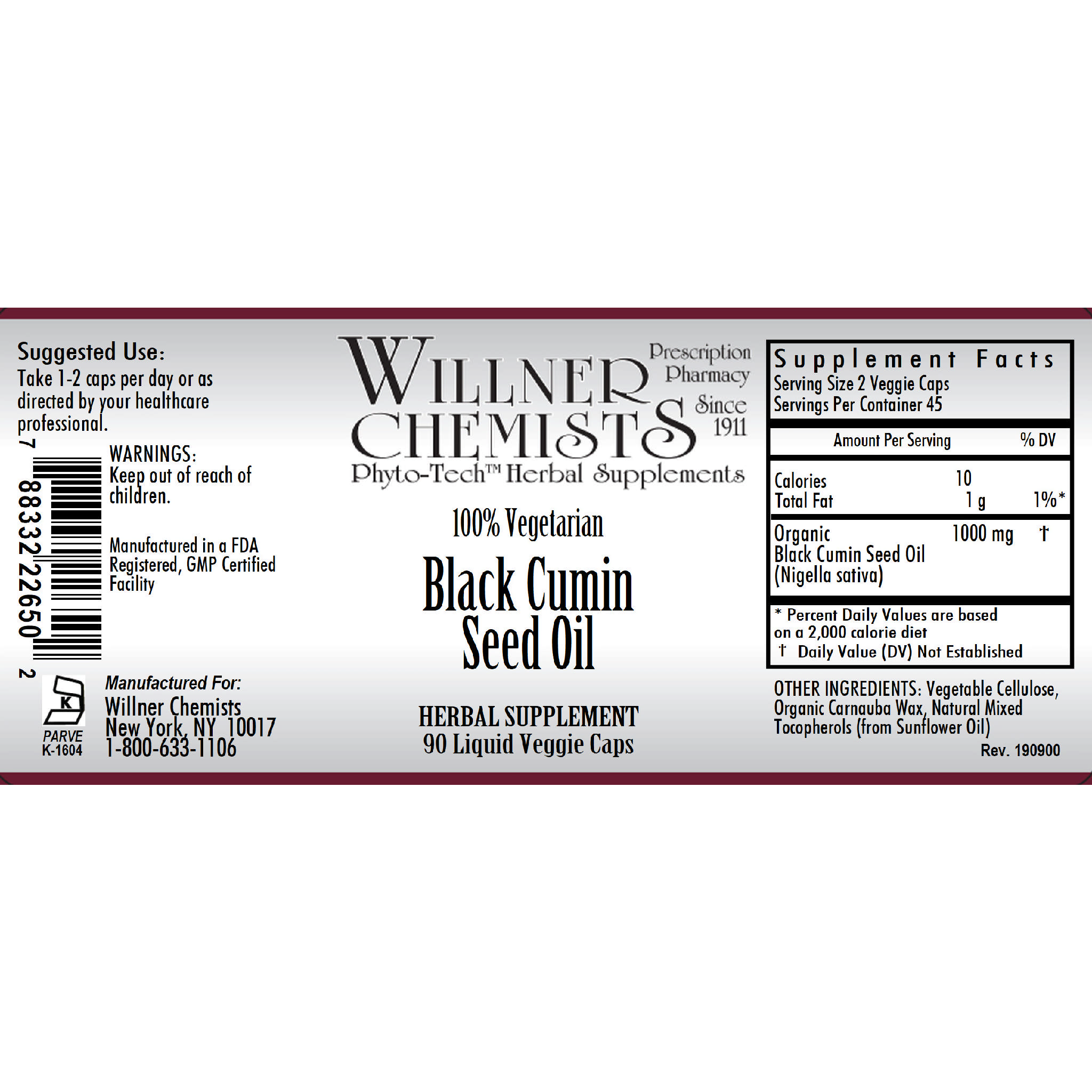 Willner Phyto Tech - Black Cumin Seed Oil liq vCap