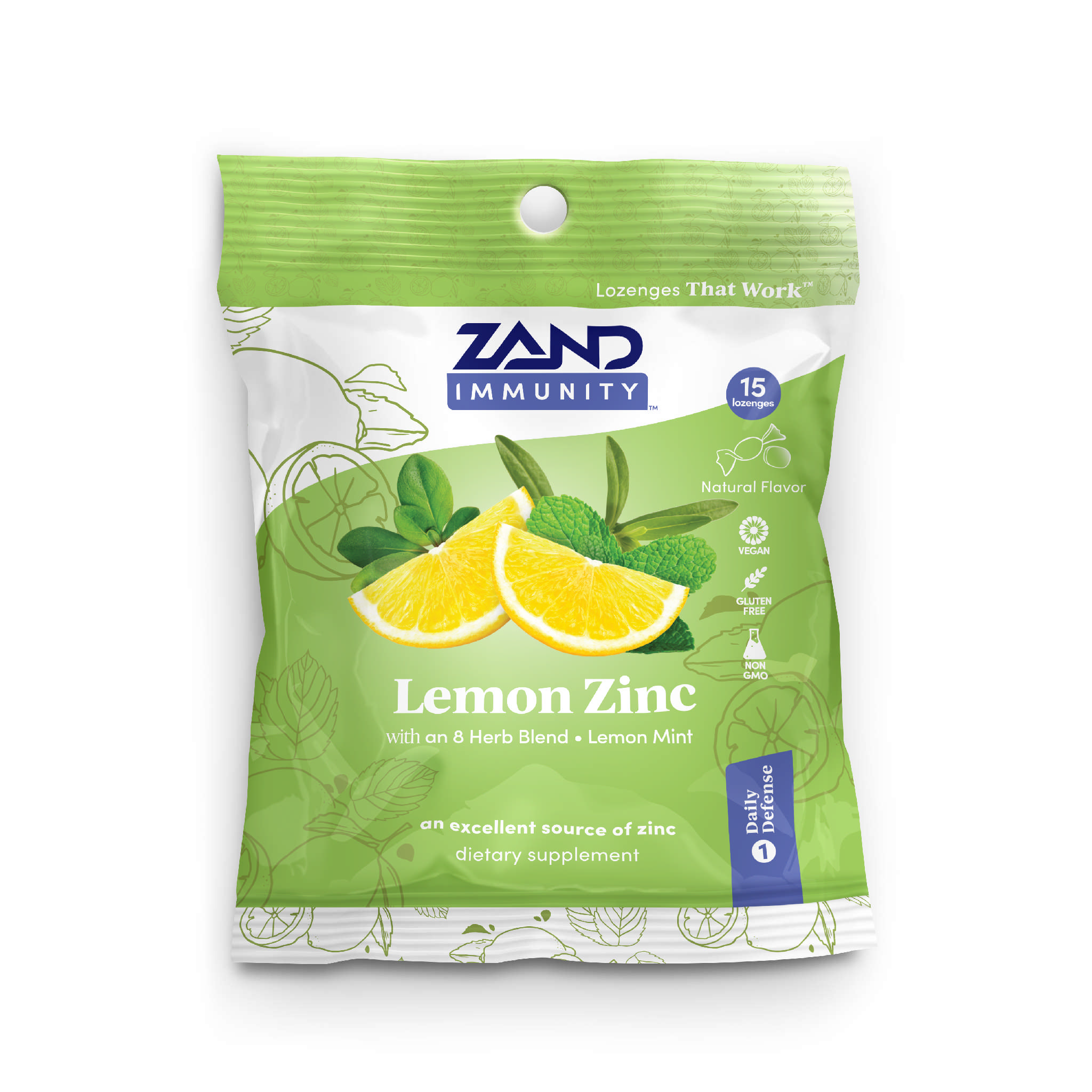 Zand Herbal Formulas - Herbal Lozenges Lemon/Zinc