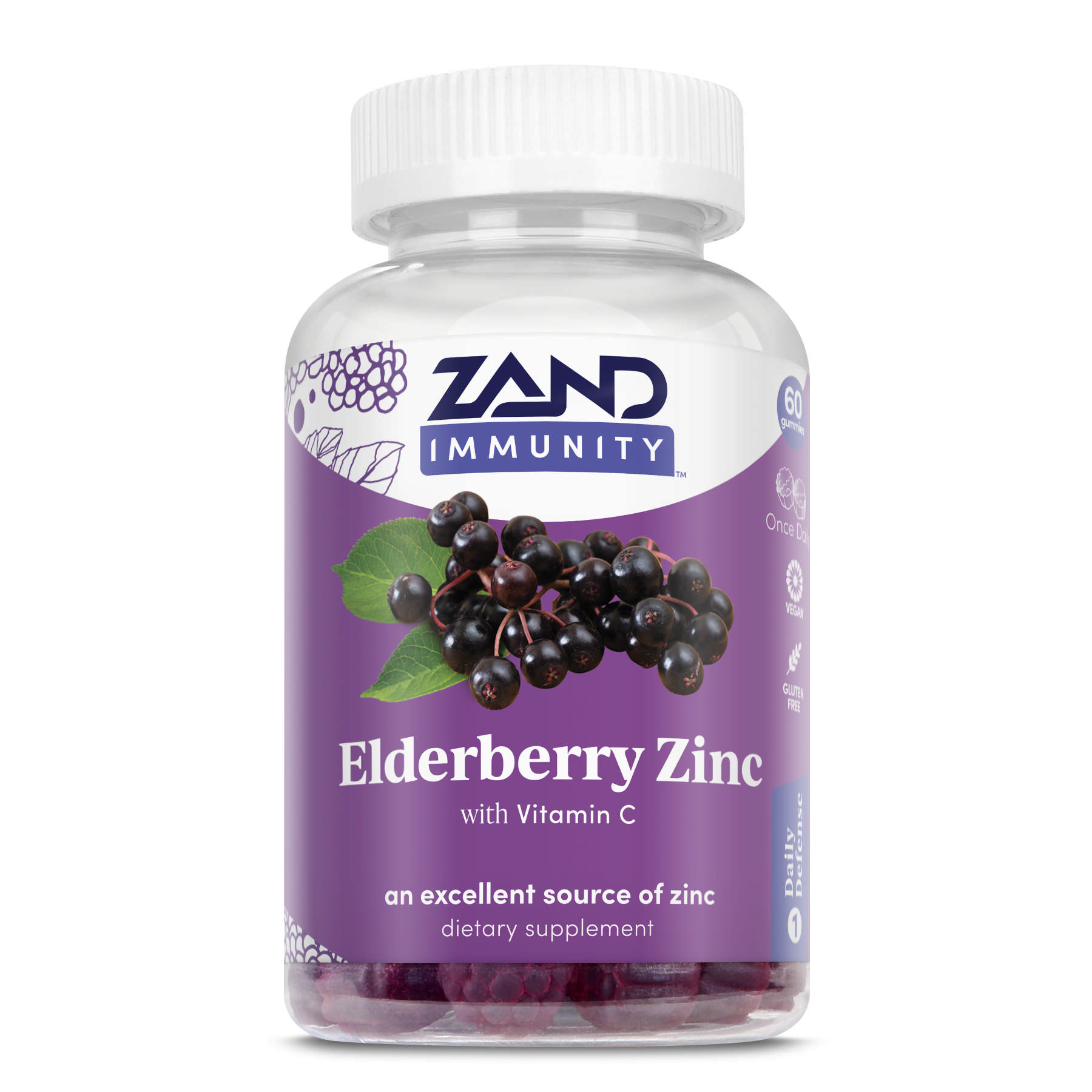 Zand Herbal Formulas - Elderberry Zinc Gummies